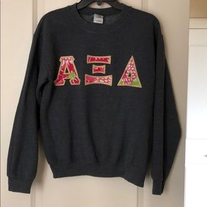 Grey AXiD Letter Sweatshirt.